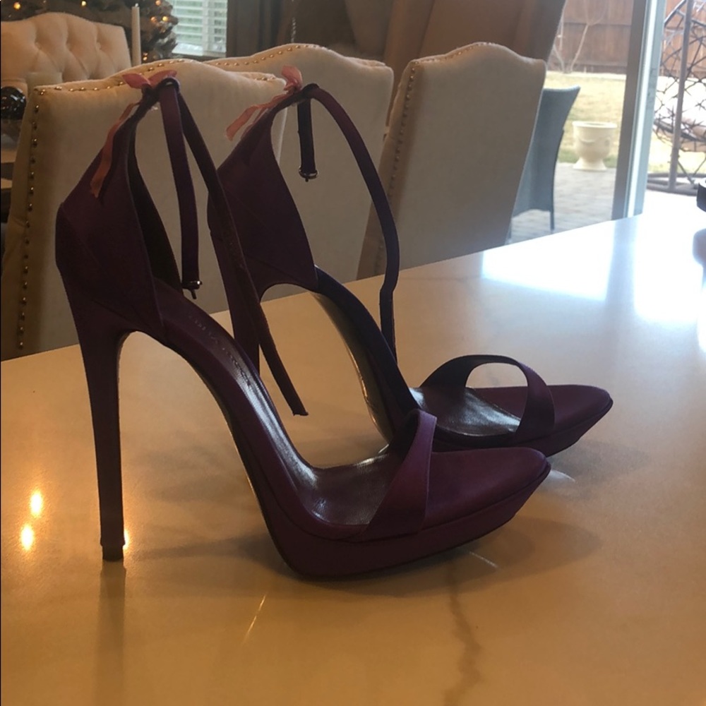 Nina Ricci Satin Ankle Strap Sandals size 36 New